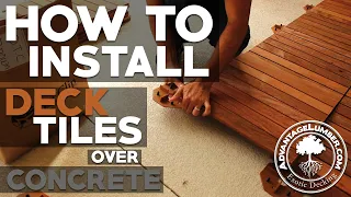 How to Install Deck Tiles Over Concrete