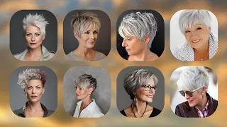 ELEGANT SHORT HAIRCUT FOR WOMEN OVER 50 | PIXIE HAIRCUT