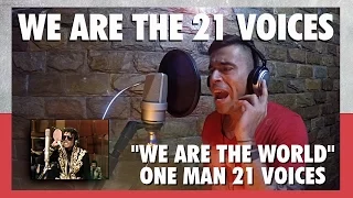 One man, 21 voices by Cristopher Clark - "We are the 21 voices" (We are the world tribute)