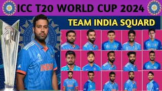 T20 World Cup 2024 | Team India Final Squad for world Cup 2024 | Team India final Squad 2024