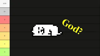 Undertale power tier list