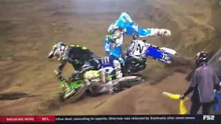 Eli Tomac Takes Out Cooper Webb - Daytona SX