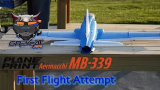 3d-printed EDF - mb339 First flight attempt