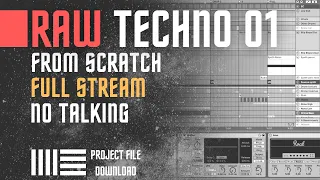 Raw Techno Track from Scratch Full stream ( Ableton Live project download )