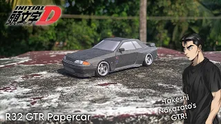 Initial D R32 GTR Papercraft car tutorial+ pattern download link - Papercraft GTR R32 - Lavahi craft