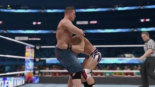 WWE 2K23 (PS5) - John Cena vs Austin Theory Gameplay | WrestleMania Match (4K 60fps)