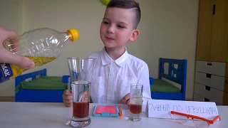 КРУТОЙ ЭКСПЕРИМЕНТ С ВОДОЙ | Смешиваем жидкости | science experiment for kids