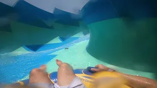 Amazing Waterslides at Laguna Waterpark by Meraas in Dubai United Arab Emirates POV