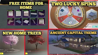 New Free guaranteed rewards for home😱| ancient capital theme pubm | New home trees | new Lucky spin