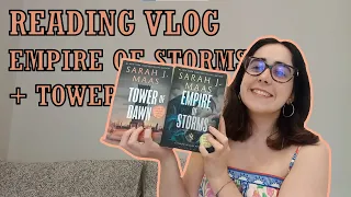 i read 'empire of storms' and 'tower of dawn' | reading vlog
