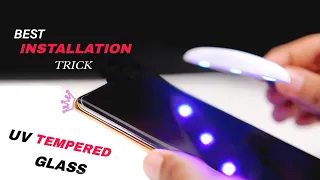 I applied UV Tempered Glass...THE BEST Installation Trick Curved Tempered Glass Screen Protector