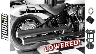 Kodlin Lowering Kit Install on Harley Davidson Softail Street Bob