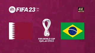 Catar x Brasil | FIFA 23 Gameplay Copa do Mundo Qatar 2022 | Final [4K 60FPS]