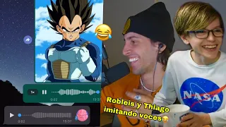 Los audios de Robleis y Thiago imitando personajes🤣