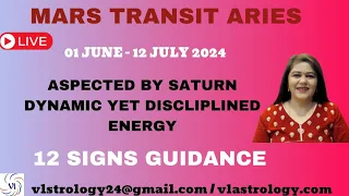 Mars Transit Aries Aspected by Saturn Disciplined Dynamism / 12 Signs Forecast / by VL