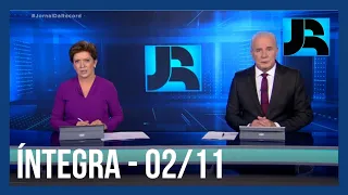 Assista à íntegra do Jornal da Record | 02/11/2021