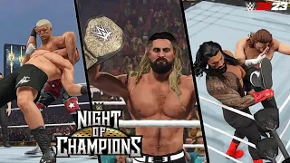 WWE 2K23: Night of Champions 2023 Full Show Prediction Highlights