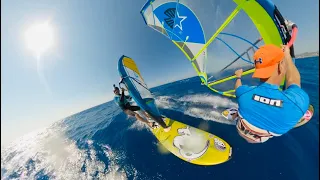 4K Meltemi Windsurf Rhodes Gopro Max fixed view June 2022