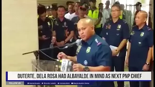 Duterte, Dela Rosa had Albayalde in mind as next PNP chief