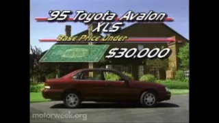Motorweek 1995 Toyota Avalon Road Test