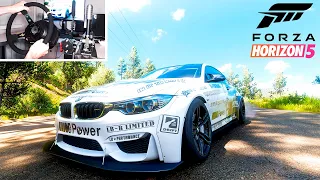 TUNING DRIFT 2014 BMW M4 Coupe Forza Horizon 5 Thrustmaster T300
