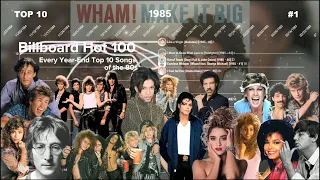 Every Hot 100s Year-End Top 10 Songs of the 80s | Billboard Hot 100 Chart History (1980-1989)