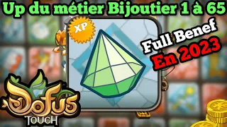 DOFUS TOUCH Tuto Up Bijoutier 1-65 en 2023 avec Benef ?