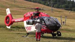 DRF Luftrettung | Start Airbus H145 | D-HDSQ | Jubiläum 100 Jahre Bergwacht Schwarzwald | Feldberg