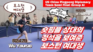 (English-Sub) This Uni student showed the right way how to play against short pimple out players