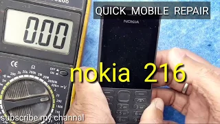 Nokia mobile 216 rm 1187 dead short problem //