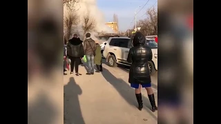 В центре Волгограда сгорел ресторан "САПЕРАВИ". 27 декабря 2019 г.