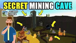 Secret ( Resources ) Mining Cave  In Ocean Is Home 2 | Ocean Is Home Island Life Sim Gameplay