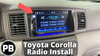 2003 - 2008 Toyota Corolla Radio Install