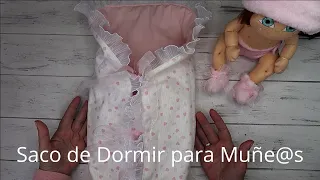 Tutorial Completo de Saco de Dormir para Muñecas Sin Patrones  #costuracreativa #diycostura