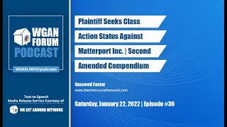 36. Matterport | Plaintiff Seeks Class Action Status Against Matterport | Second Amended Compendium