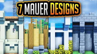 7 Einfache Mauer Designs ✨ Minecraft 1.20 ✨ErikOnHisPeriod