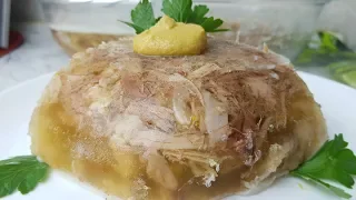 Холодец свиной, цыганка готовит. Gipsy cuisine.