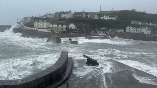 Breathtaking video captures storm Kathleen's fury: Porthleven battling massive waves