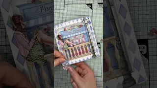 3D card using Stamperia Collectables Oh La La #cardmakinginspiration #cardmaking #cardmakingideas