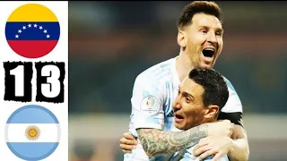 Argentina vs Venezuela 3-1 Extended Highlight 2021 world cup qualifie match