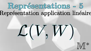Représentation - 5 - La représentation application linéaire