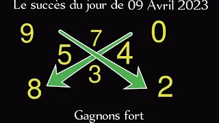 LA CROIX DU JOUR DU 09 AVRIL 2023 ET LE CALCUL DES PIONS FORT POUR GAGNER AU LOTO, (NY ,Florida)