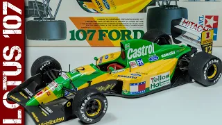 Lotus 107 F1 car - Johnny Herbert (Tamiya 1/20 scale model)