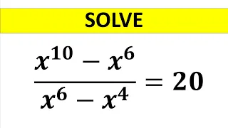 A Nice Algebra Math Question || Olympiad || Find the Value of X || How to Solve @TheMathScholar23