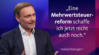 Bundesfinanzminister Lindner über Haushaltsloch, Rentenpaket und Radwege in Peru I maischberger