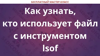 Как узнать, кто использует файл с инструментом lsof