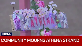 Athena Strand memorial grows as community pays their respects