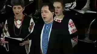 John Zinchuk with Dnipro Choir of Edmonton-Дніпро Реве, 50th Anniversary Tour Feb 2004 Toronto Ont.