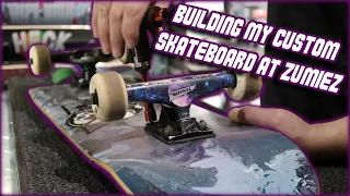 BUILDING MY CUSTOM SKATEBOARD IN ZUMIEZ AND SKATING IT! | Is it any good?