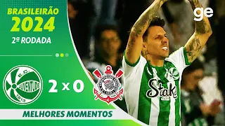 JUVENTUDE 2 X 0 CORINTHIANS | MELHORES MOMENTOS | 2ª RODADA BRASILEIRÃO 2024 | ge.globo